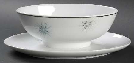 Celestial Gravy Boat with Attached Underplate