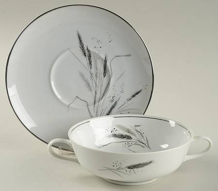 Ceres (Coupe) Footed Cream Soup Bowl & Saucer Set