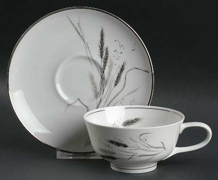 Ceralia Flat Cup & Saucer Set by Easterling