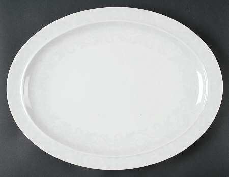 Damask 16" Oval Serving Platter