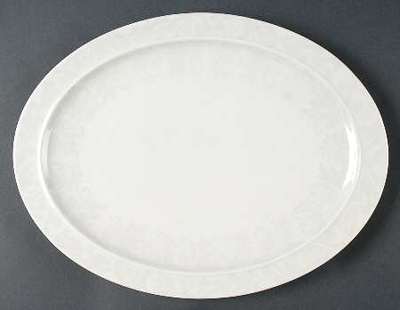 Damask 14" Oval Serving Platter