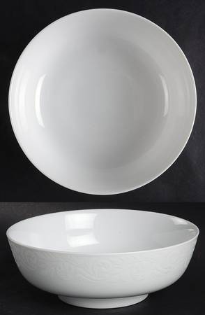Double Damask 7" Round Vegetable Bowl