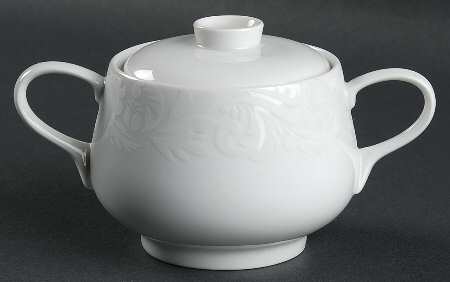 Double Damask Sugar Bowl & Lid