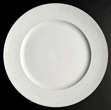 Double Damask 12" Chop Plate (Round Platter)