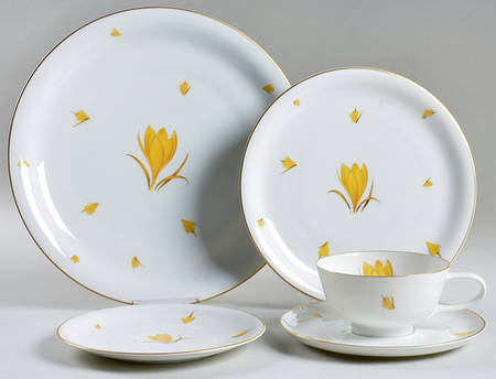 Golden Crocus 5 Piece Place Setting by Easterling