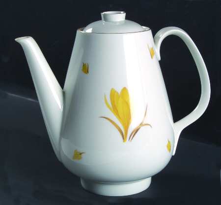 Golden Crocus Coffee Pot & Lid