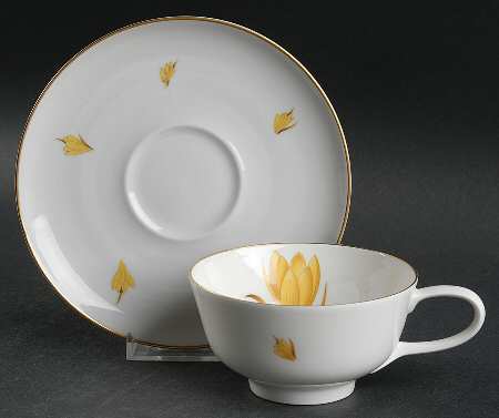 Footed Cup & Saucer Set