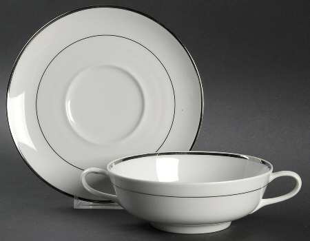 Lohengrin Flat Cream Soup Bowl & Saucer Set