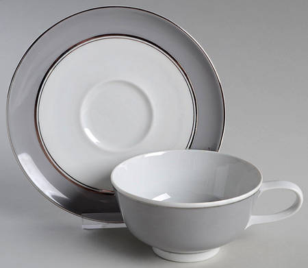 Footed Cup & Saucer Set