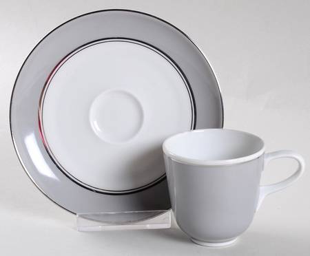 Majestic Flat Demitasse Cup & Saucer Set