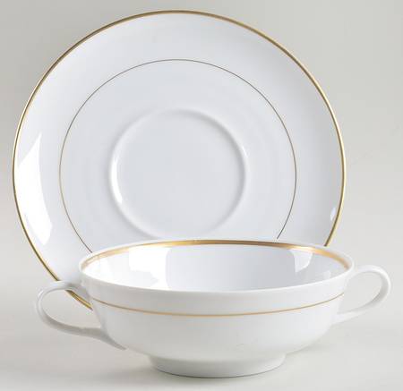 Our Love Footed Cream Soup Bowl & Saucer Set