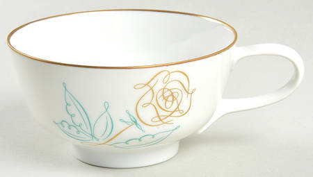 Spencerian Rose Footed Cup