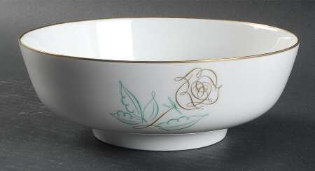 Spencerian Rose 7" Round Vegetable Bowl
