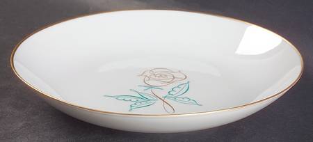 Spencerian Rose Coupe Soup Bowl