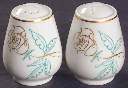Spencerian Rose Salt & Pepper Set