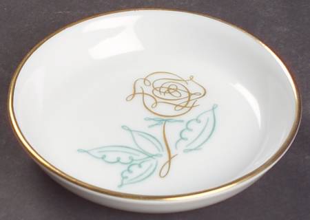 Spencerian Rose Butter Pat