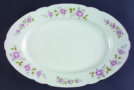 Bella Rose 13" Oval Serving Platter