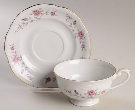 Christine Footed Cup & Saucer Set