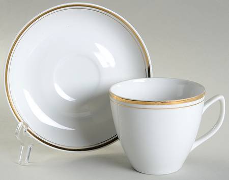 Goldina Flat Cup & Saucer Set