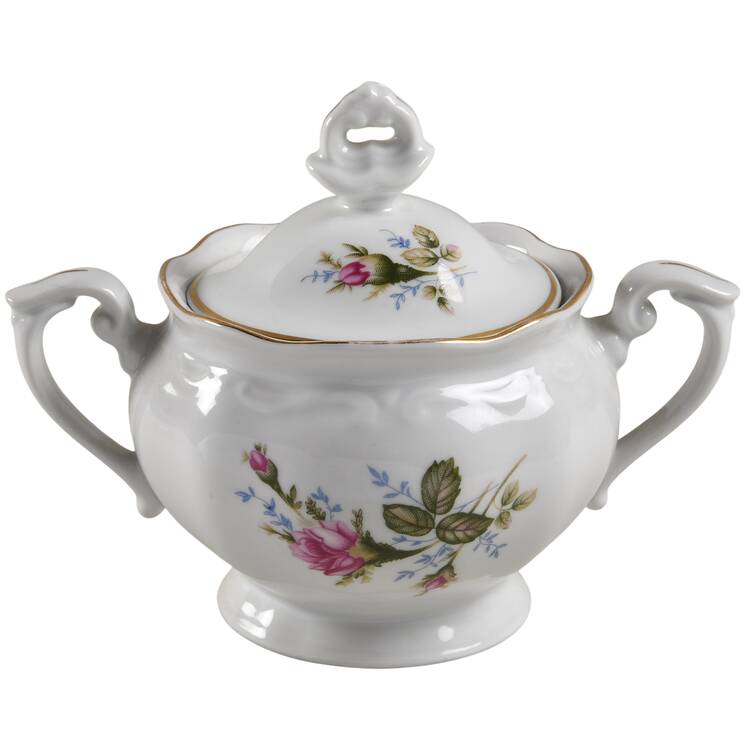 Majestic Rose Sugar Bowl & Lid