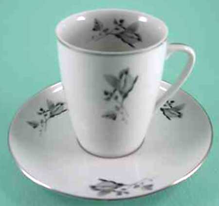 Rosalie Flat Demitasse Cup & Saucer Set