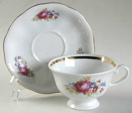 Sophia (Poland) Footed Cup & Saucer Set