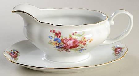 Sophia (Poland) Gravy Boat with Attached Underplate