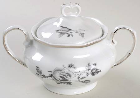Twilight Rose Sugar Bowl & Lid