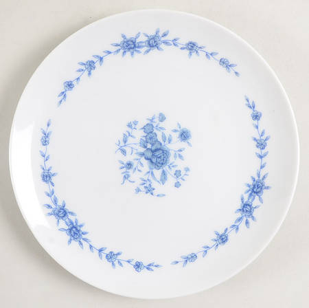 Blue Brocade Bread & Butter Plate