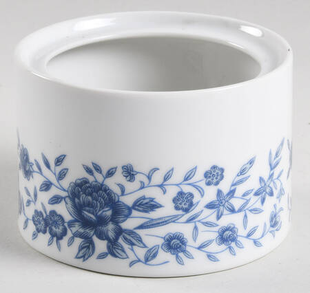 Blue Brocade Sugar Bowl No Lid