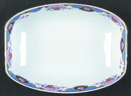7576 (No Verge, White) 9" Oval Vegetable Bowl