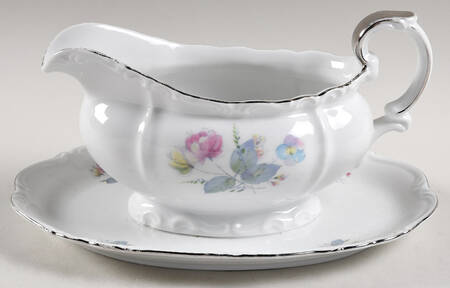 19633 Gravy Boat with Attached Underplate