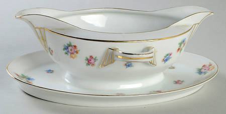 2870 (Smooth) Gravy Boat with Attached Underplate