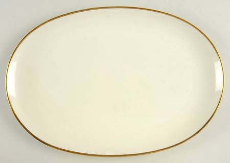 7540 (Coupe Shape) 15" Oval Serving Platter