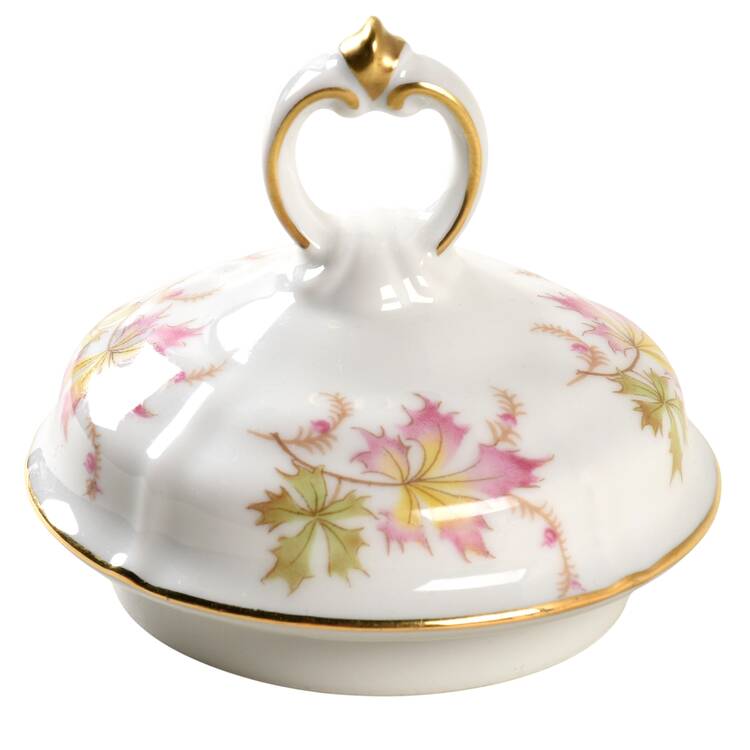 Autumn Leaves Lid for Sugar Bowl