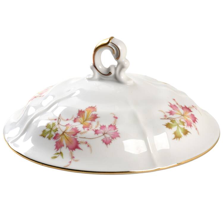 Autumn Leaves Lid for Round Vegetable