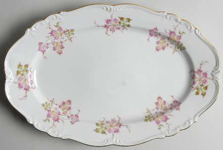 Autumn Leaves 13" Oval Serving Platter