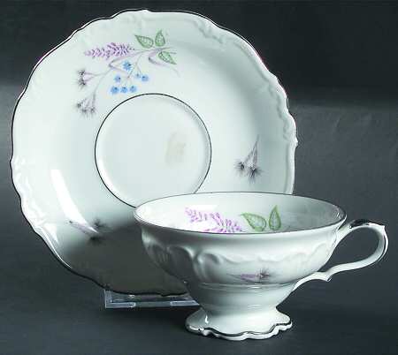 Belcrest Footed Cup & Saucer Set