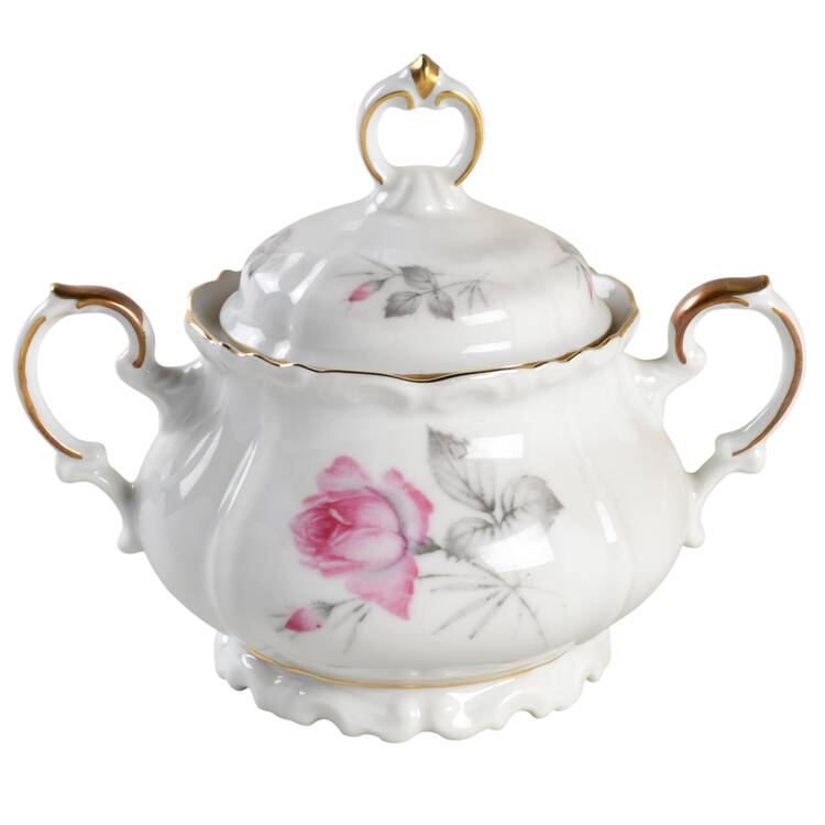 Chateau Rose Sugar Bowl & Lid