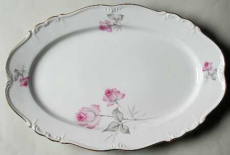 Chateau Rose 15" Oval Serving Platter