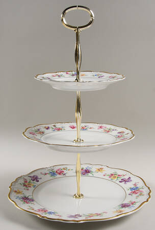 Claridge 13 7/8"-14 1/4" 3-Tiered Serving Tray(DP,SP,BB) HC