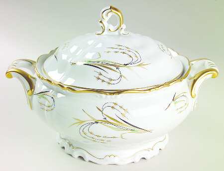Eldorado White Round Covered Vegetable