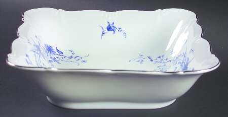 Empire Blue 8" Square Vegetable Bowl
