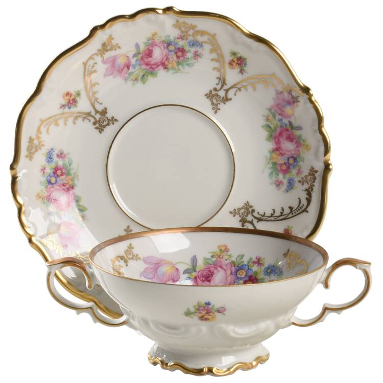 Europa Cream Soup Bowl & Saucer Set