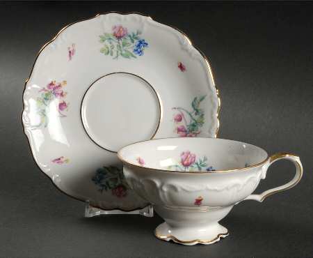 Florabell Footed Cup & Saucer Set