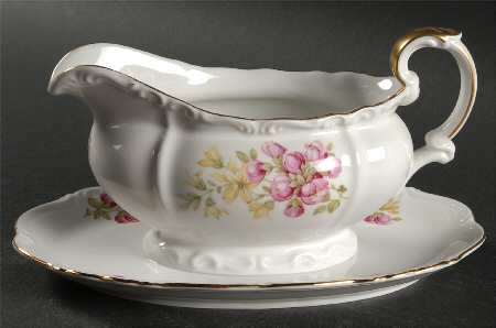 Florida Gravy Boat with Attached Underplate