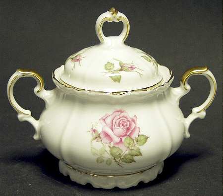 Franconia Rose Sugar Bowl & Lid