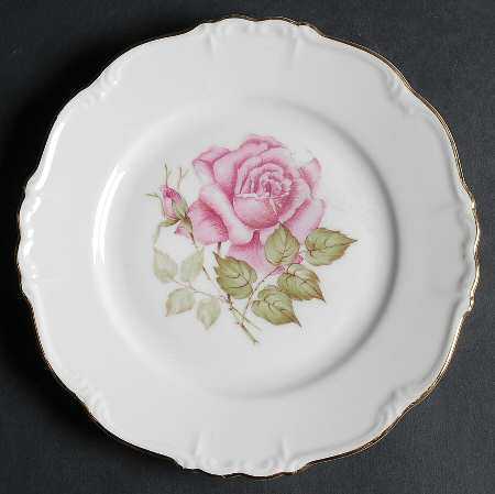 Franconia Rose Salad Plate