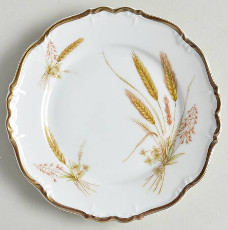 Golden Wheat Bread & Butter Plate