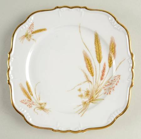Golden Wheat Square Salad Plate